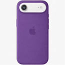 iPhone 17 Air met donkerpaars siliconen hoesje