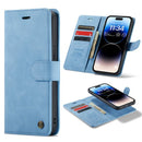 Bookcase 2-in-1 voor iPhone in zwart leer met afneembare backcover.
iPhone 2-in-1 case met pasjesvak en standaard, zwart leren hoes.
Leren bookcase voor iPhone met magnetische sluiting en afneembare backcover.
iPhone  wallet case van zwart leer met pasjesvak, standaard en magnetische sluiting.
